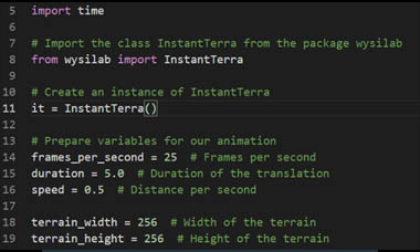 Python API - Automatation Instant Terra
