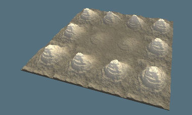 Use the tiling composition to create your terrain 